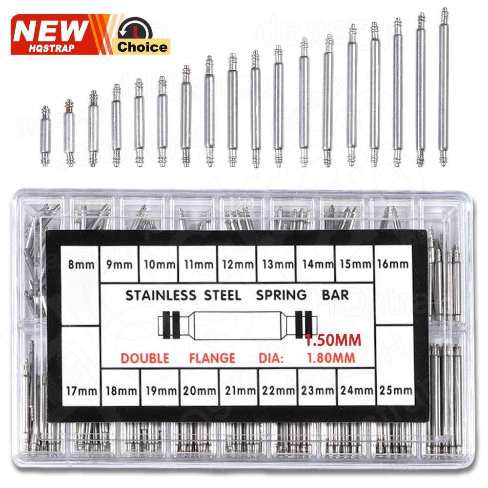 Curved Spring Bar - 1/2set Strainless Steel Spring Bars Dia