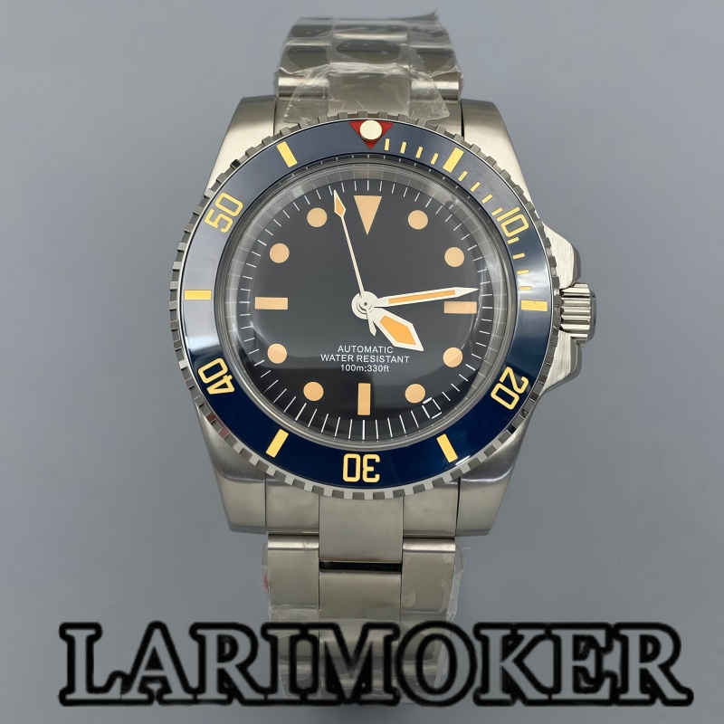 Tropic Strap Vintage - LARIMOKER 40mm Vintage Watch Fits NH35