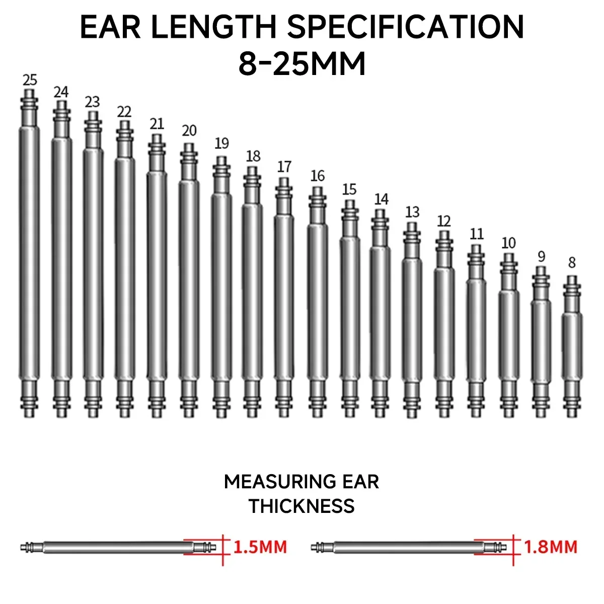 270pcs/set Strainless Steel Sp - Curved Spring Bar review and price