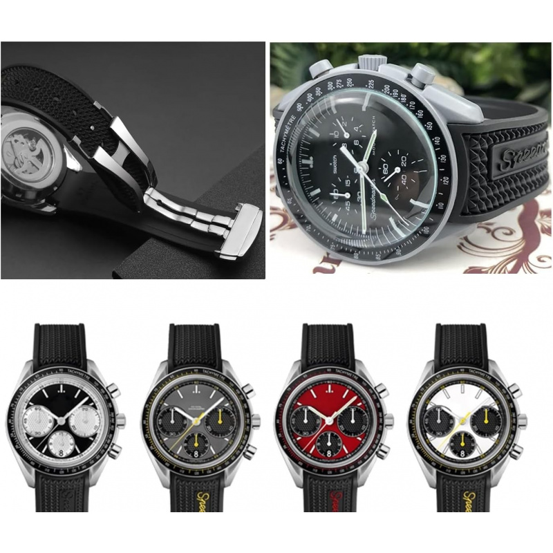 Rubber Silicone Curved Lug Wat - Omega Watch Speedmaster review and price