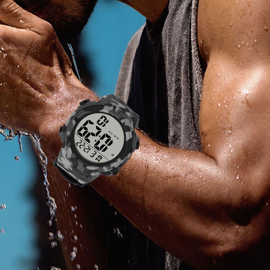 Camouflage Electronic Watch Me - Canvas Strap Watch review and price