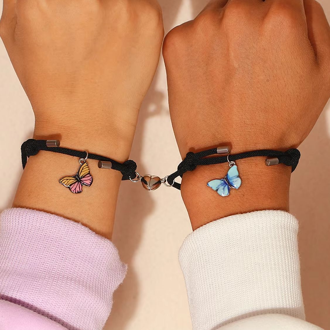 2 PCS/Set Butterfly Pendant Lu - Butterfly Clasp Deployant review and price