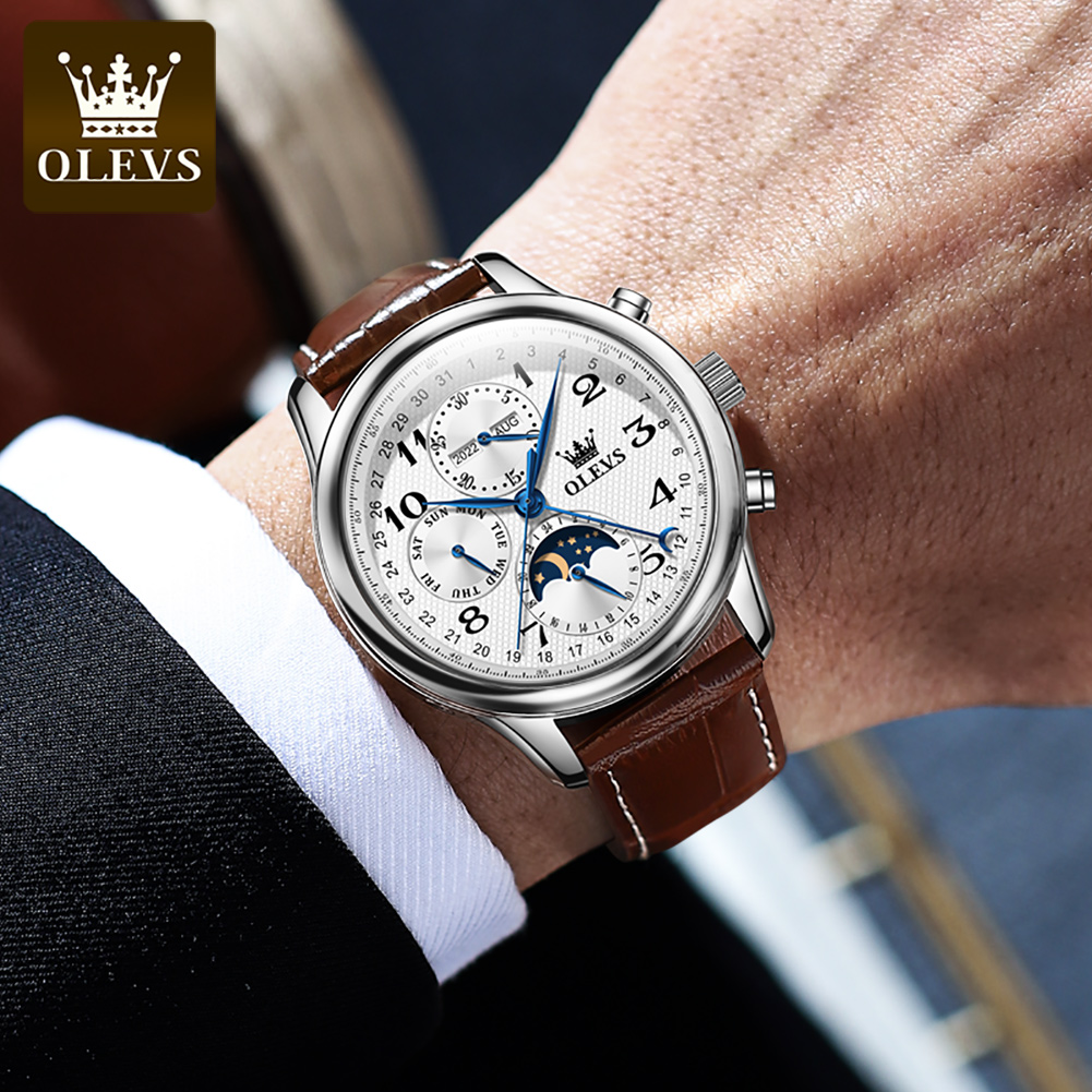 OLEVS 6667 Moon Phase Men's Wa - Seiko Watch Presage review and price
