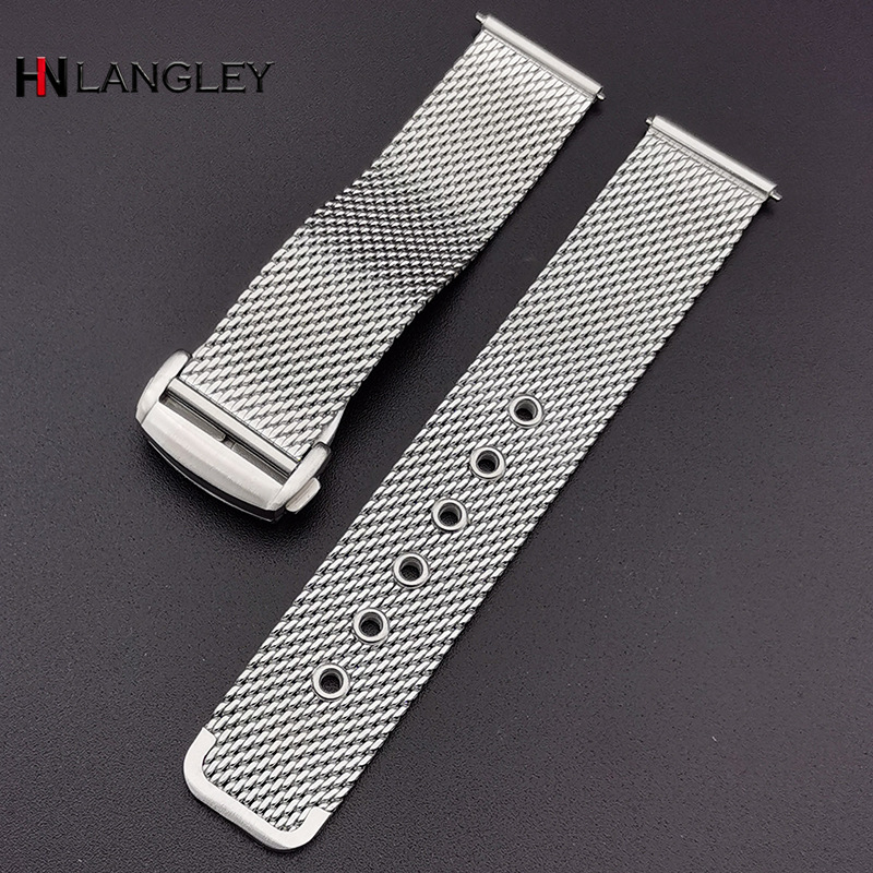 20mm 22mm Mesh Milanese Watch  - Butterfly Clasp Deployant review and price