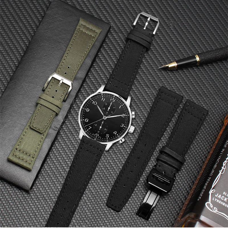 Nylon canvas watchband for IWC - Canvas Strap Watch review and price
