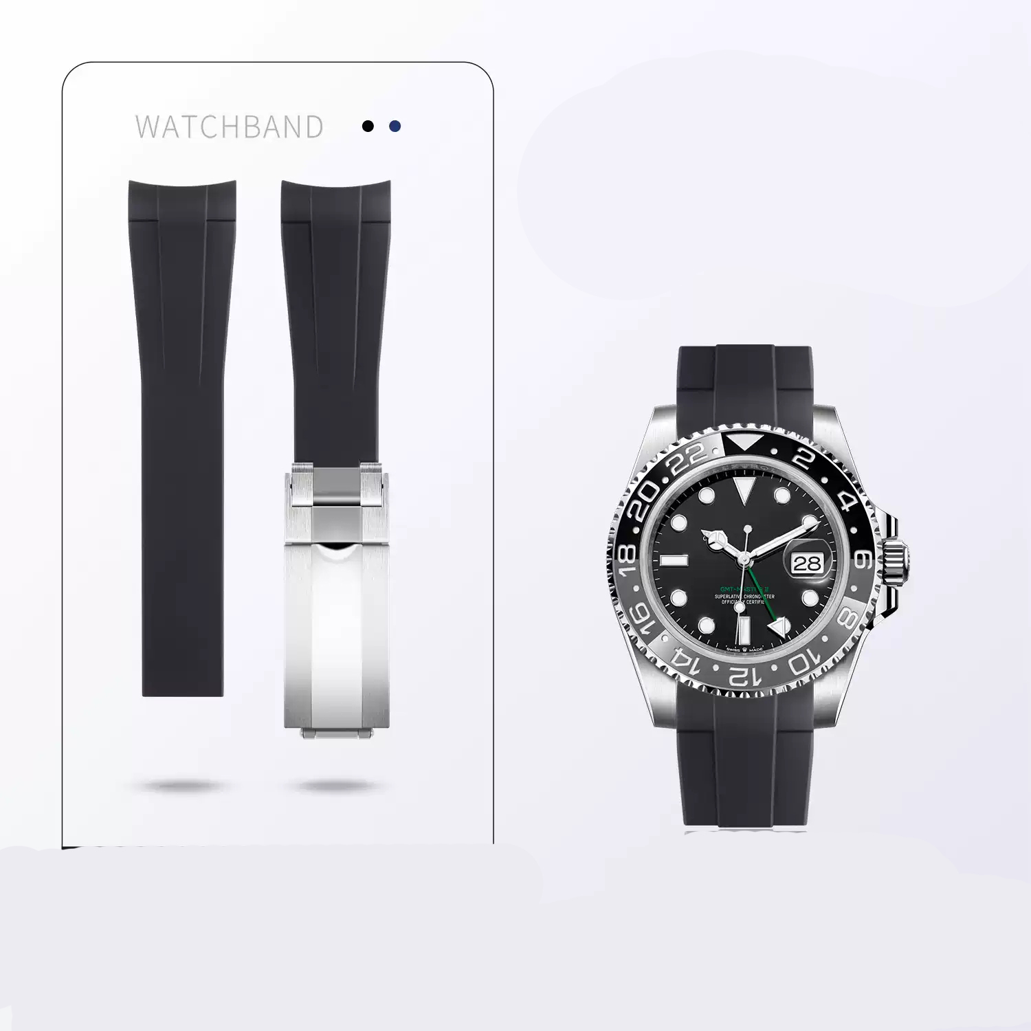 Rubber Watch For Rolex Black G - Rolex Watch Daytona review and price