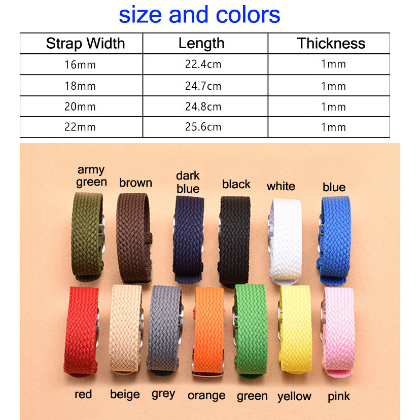 No-hole PL Nylon Watch Band 14 - Canvas Strap Watch review and price