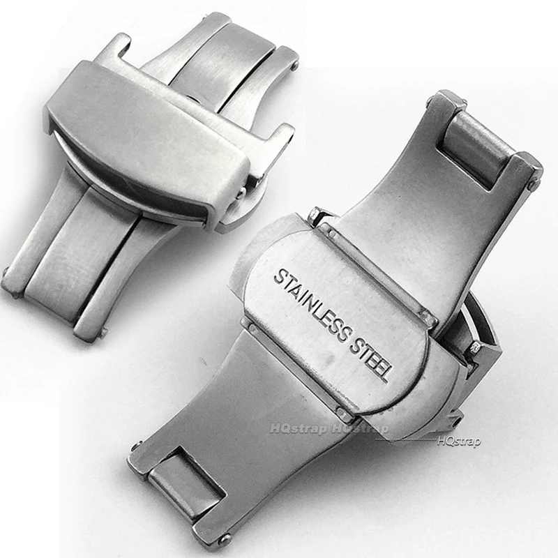Matte Stainless Steel Butterfl - Butterfly Clasp Deployant review and price