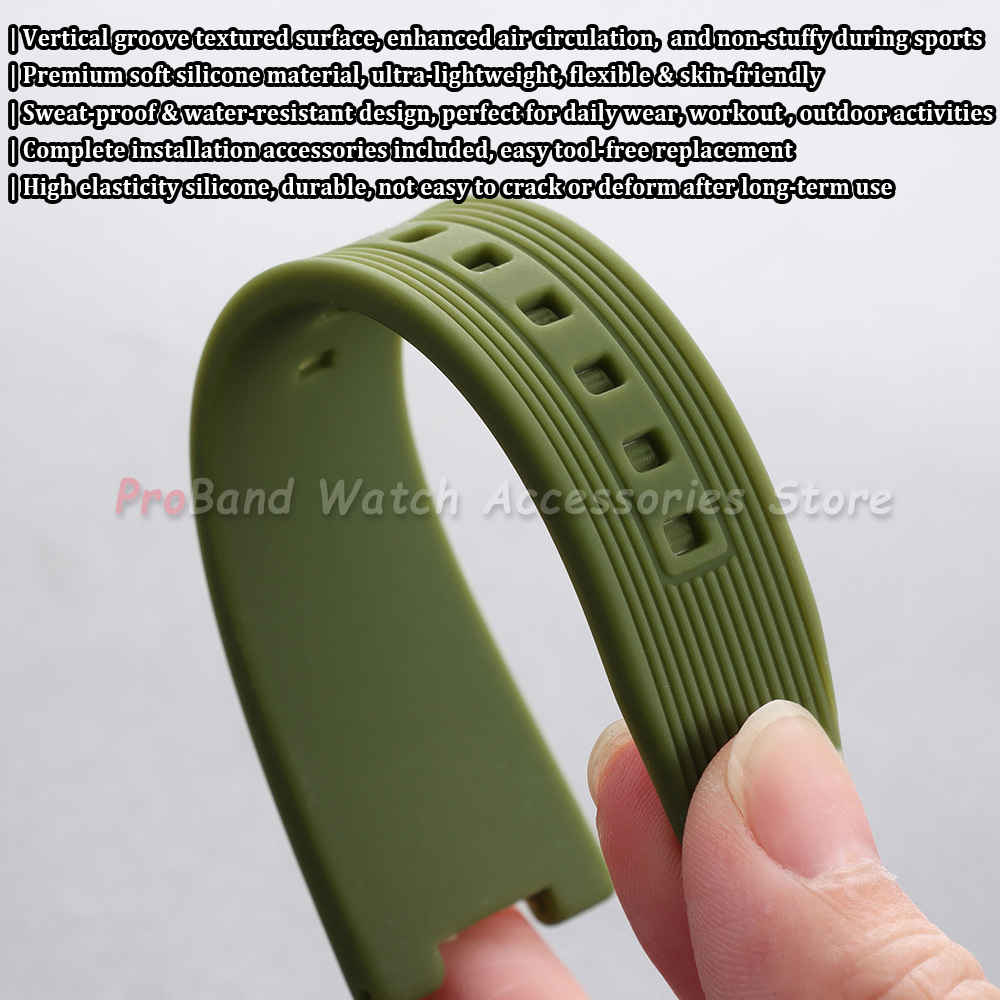 25*12mm Silicone Watch Strap f - Patek Philippe Watch Nautilus review and price
